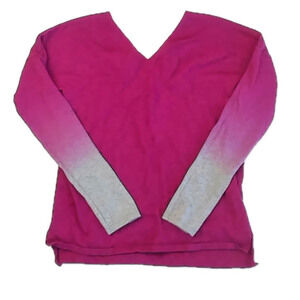 Vince Girls Magenta | Gray Sweater size: 6 Years